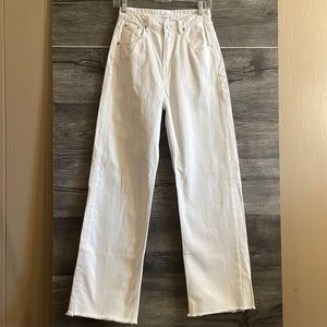 Grey Lab Los Angeles high-waisted wide leg jeans